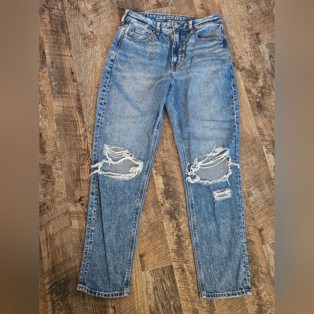 American Eagle Strigid Mom Jeans
